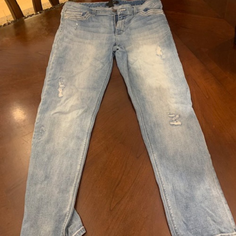 White House Black Market , Straight Leg Crop Jeans , Size 12